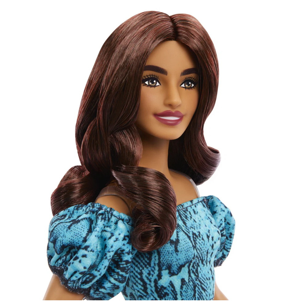Barbie Fashionista Style - Turkos kjol och topp med ormmönster #250