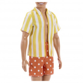 Barbie Fashionista Style Ken - Prickiga shorts och randig skjorta #252 Barbie Fashionista Style Ken - Prickiga shorts och randig skjorta #252