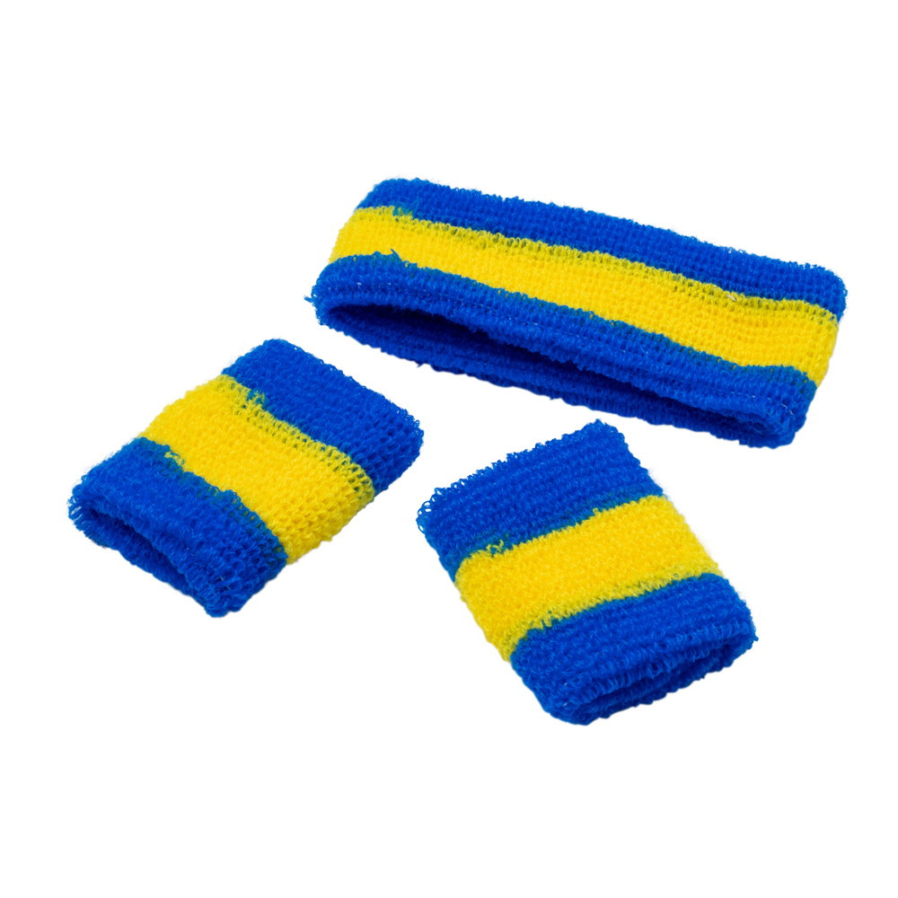 Sweatband Set Blågult