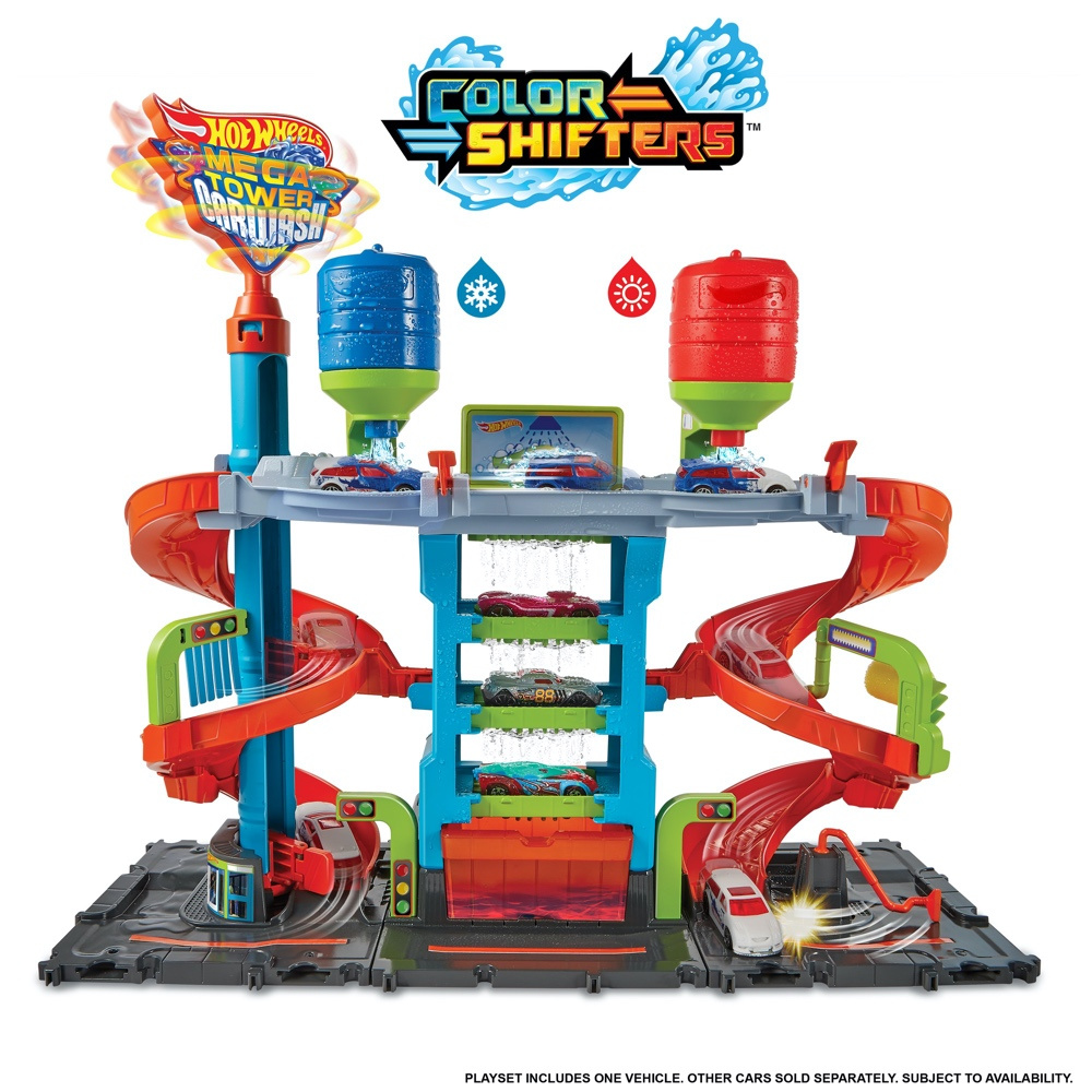 Hot Wheels City Mega Tower Biltvätt