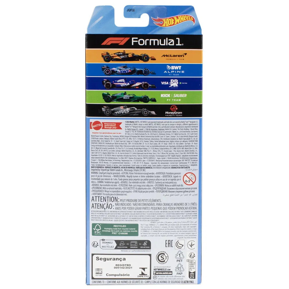 Hot Wheels F-1 Racing 5-Pack