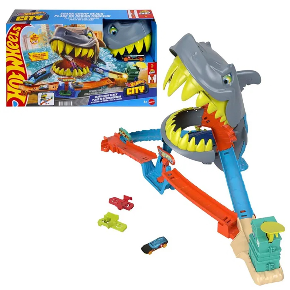 Hot Wheels City Shark Chomp Beach