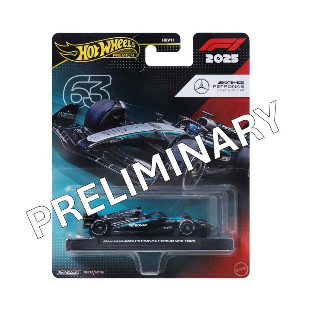 Hot Wheels Bil F1 Racing Premium Mercedes 1:64
