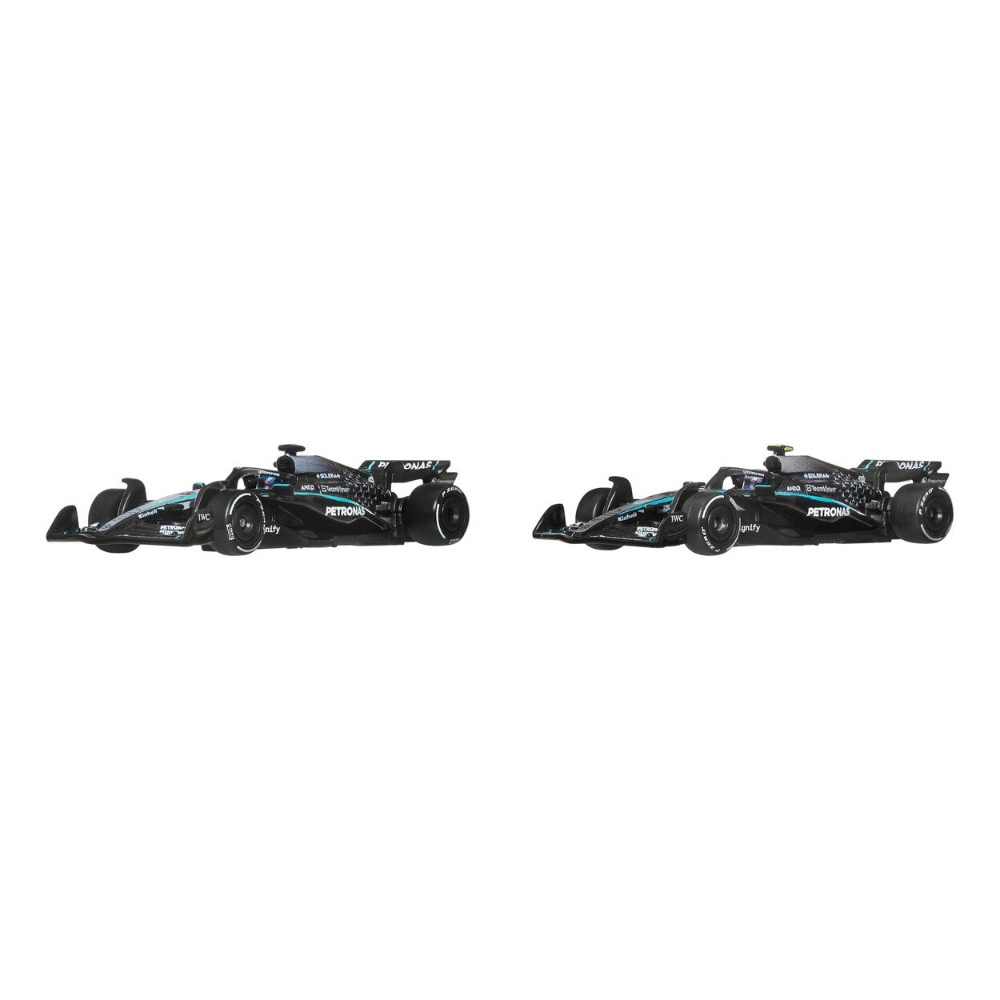 Hot Wheels F1 Racing Premium Bil Mercedes 2 pack 1:64