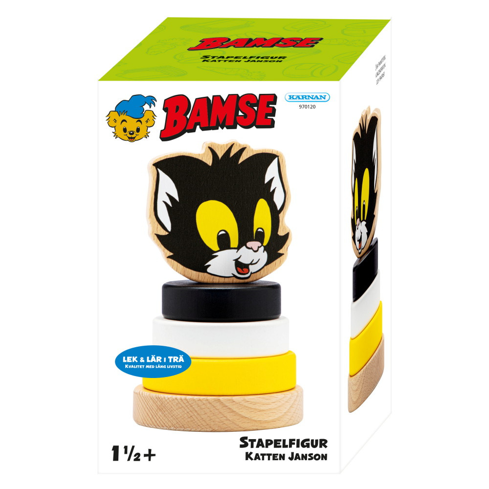Bamse - Katten Jansson stapelfigur