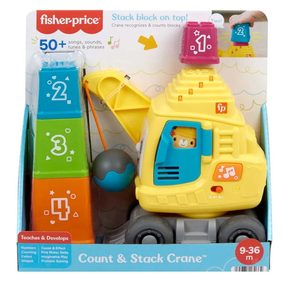 Fisher-Price Räkna Och Stapla Kran