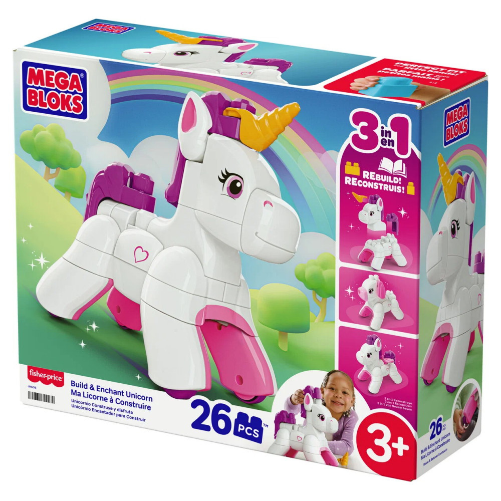 MEGA Bloks Build & Enchant Unicorn 26 Delar