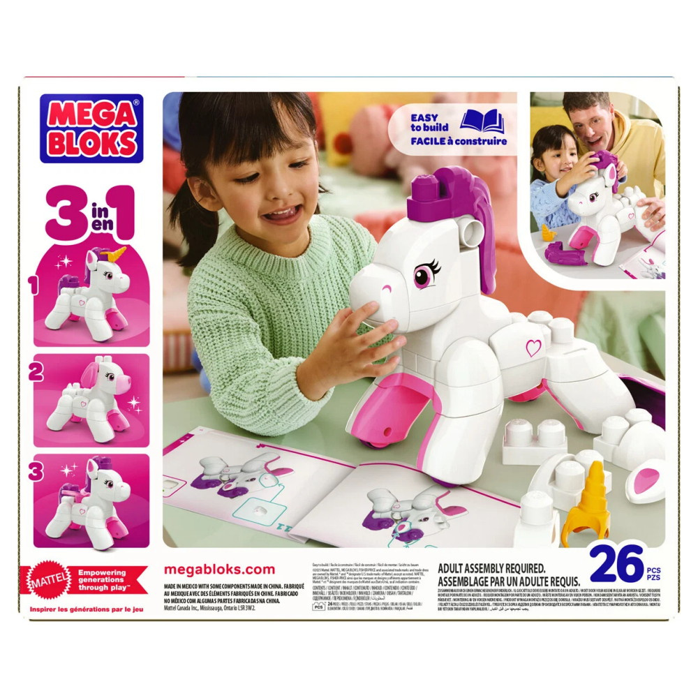 MEGA Bloks Build & Enchant Unicorn 26 Delar