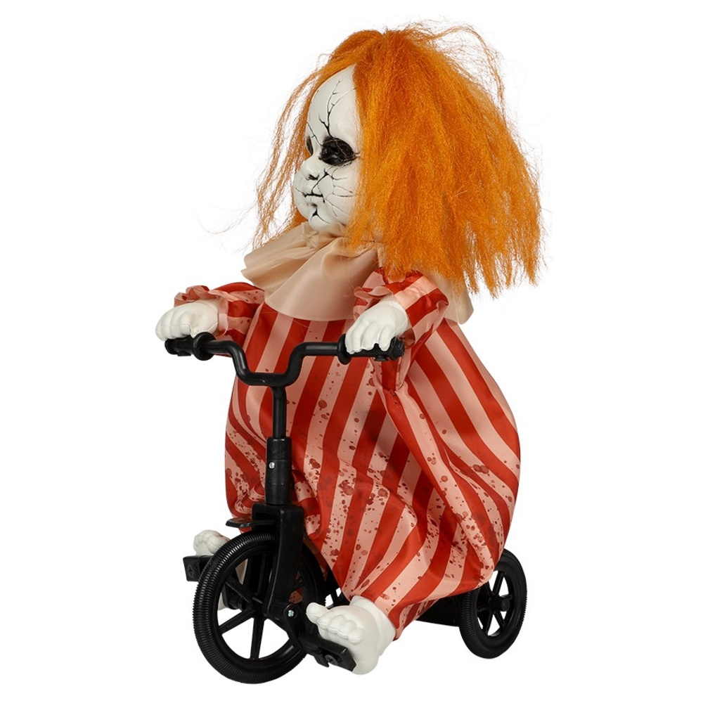 Animated Ted Girl Riding Bike Dekoration Halloween