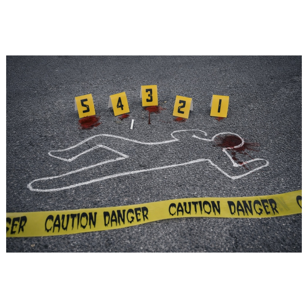 Crime Scene Set Dekoration 