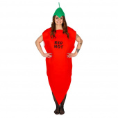 Red Hot Chilli Pepper Dräkt Röd Vuxen Red Hot Chilli Pepper Dräkt Röd Vuxen