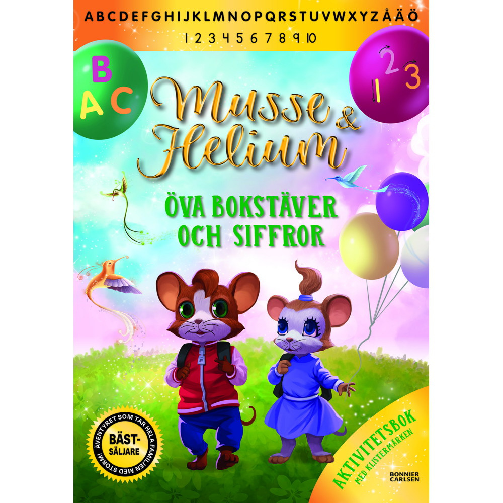 Musse & Helium - Öva bokstäver och siffror