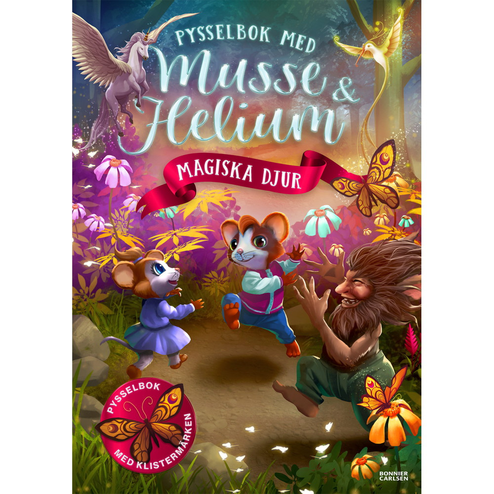 Pysselbok med Musse och Helium - Magiska djur
