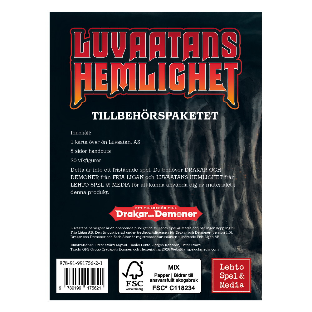 Drakar och Demoner - Luvaatans hemlighet: Tillbehörspaketet