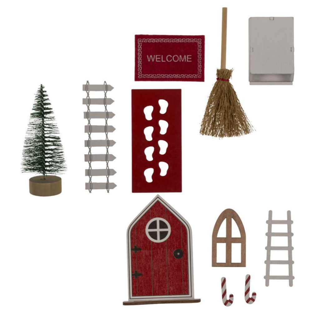 Xmas elf door set - Juldekoration