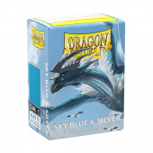 Sleeves Dragon Shield Matte Dual - 63 x 88 mm Blue & Silver Sleeves Dragon Shield Matte Dual - 63 x 88 mm Blue & Silver