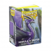 Sleeves Dragon Shield Matte Dual - 63 x 88 mm Nebula & Silver Sleeves Dragon Shield Matte Dual - 63 x 88 mm Nebula & Silver