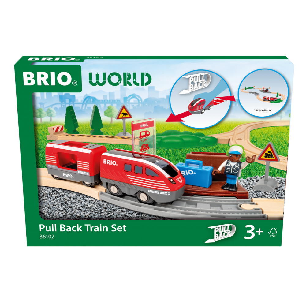 Brio Pull Back Train Set