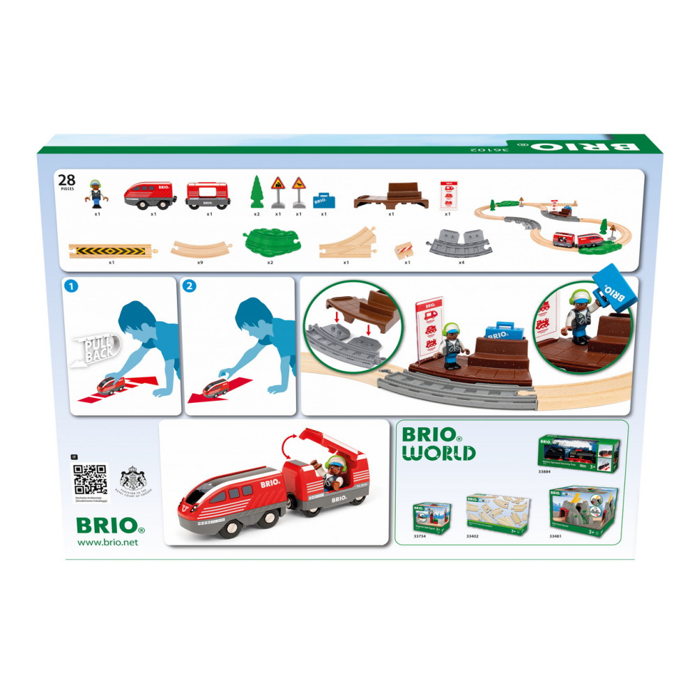 Brio Pull Back Train Set
