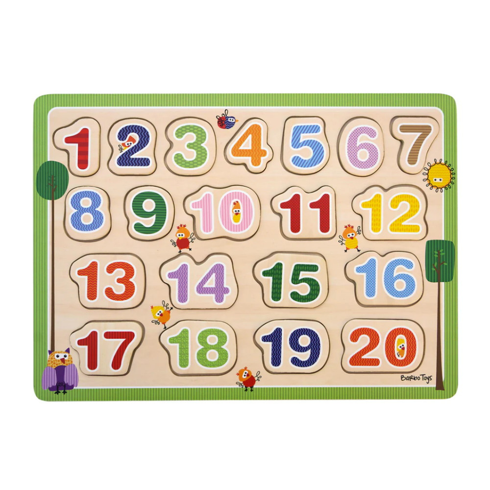 Träpussel: 123 20 Bitar