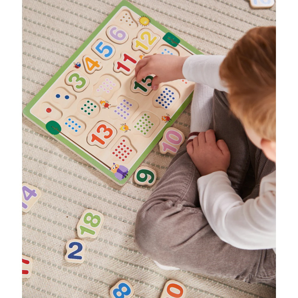 Träpussel: 123 20 Bitar