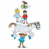 Pippi Staplingspussel 4, 9, 9, 13 och 34 Bitar Pippi Staplingspussel 4, 9, 9, 13 och 34 Bitar