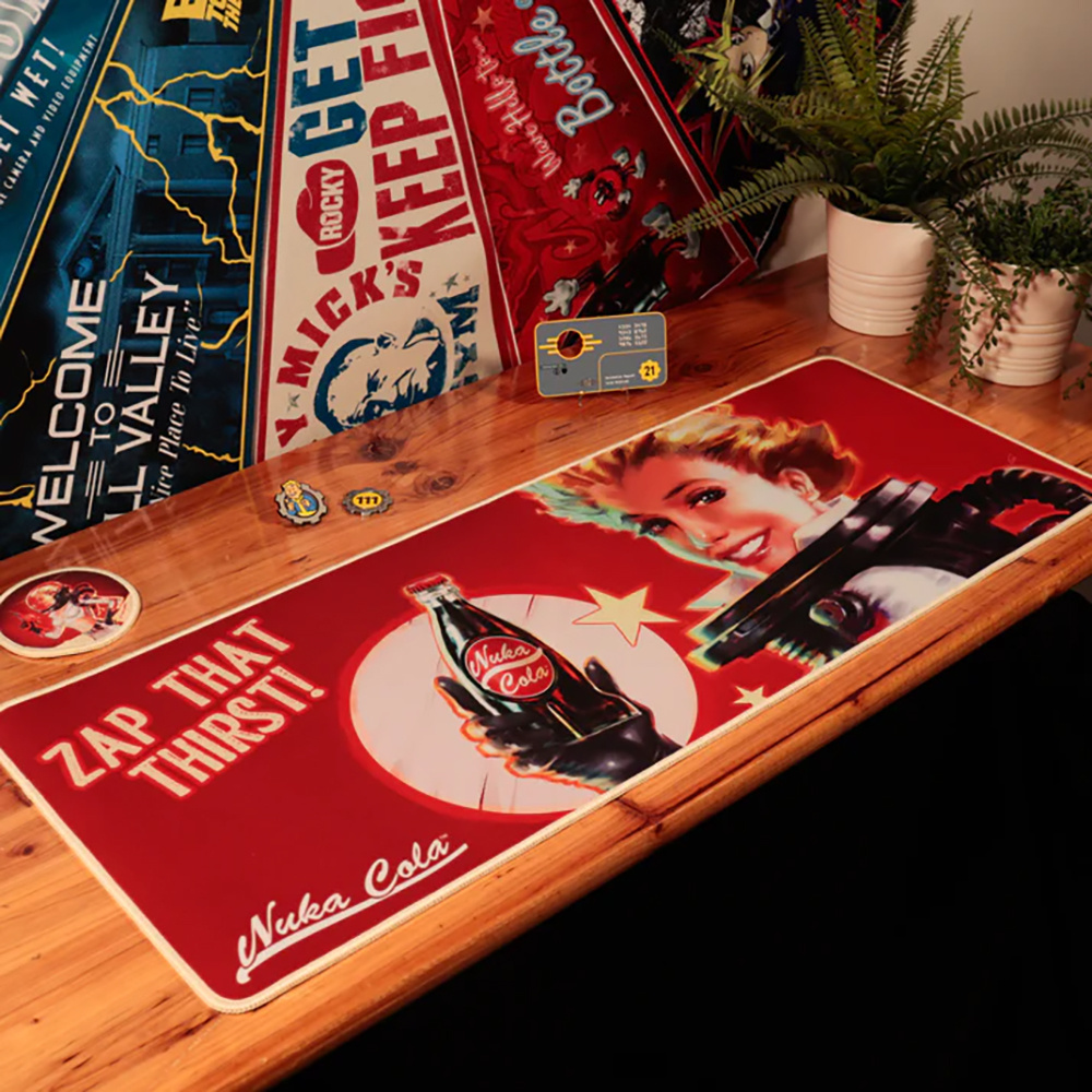 Fallout Nuka-Cola Desk Pad and Coaster Set