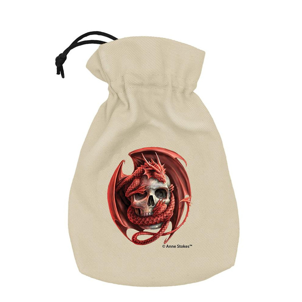 Anne Stokes Dice Pouch: Skull Embrace