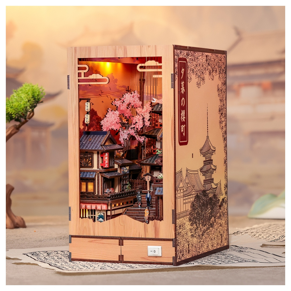 Cutebee Book Nook -Twilight Sakura Path 