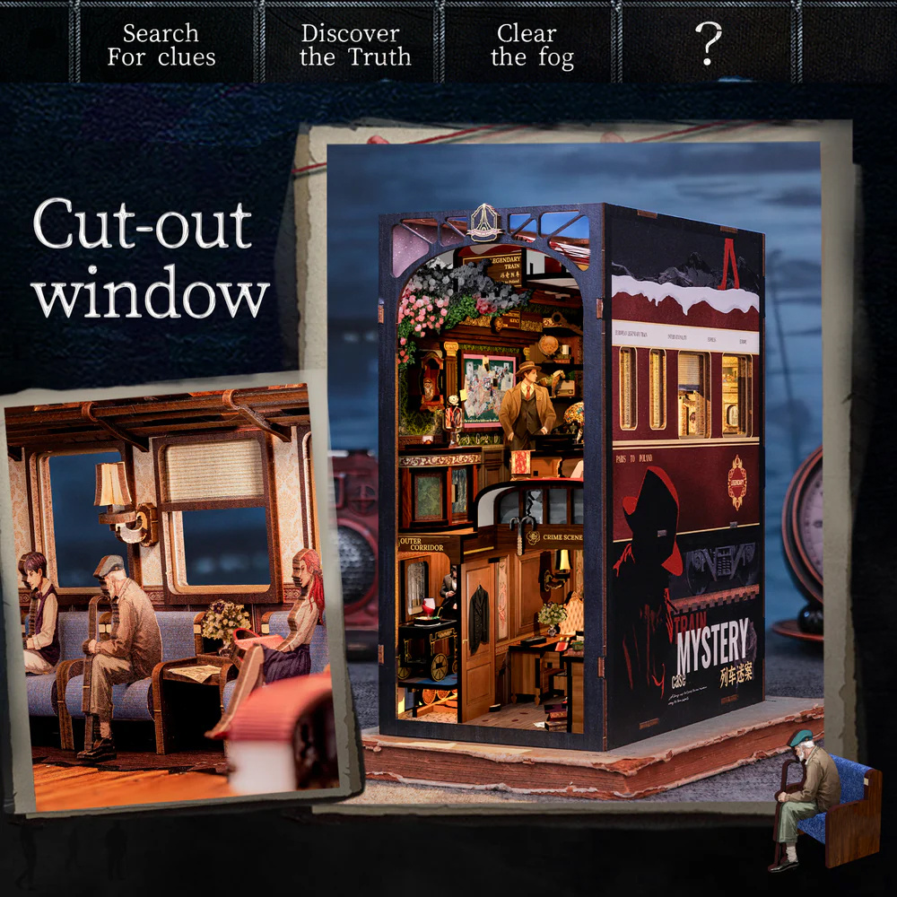 Cutebee Book Nook - Train Mystery Case