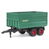 Bruder Tandem Axle tippvagn med avtagbar topp Bruder Tandem Axle tippvagn med avtagbar topp