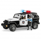 Bruder Jeep Wrangler Unlimited Rubicon Polisfordon med polis och tillbehör