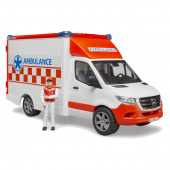 Bruder MB Sprinter Ambulans med chaufför och L&S