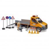 Bruder MB Sprinter kommunal med förare, L&S och tillbehör Bruder MB Sprinter kommunal med förare, L&S och tillbehör