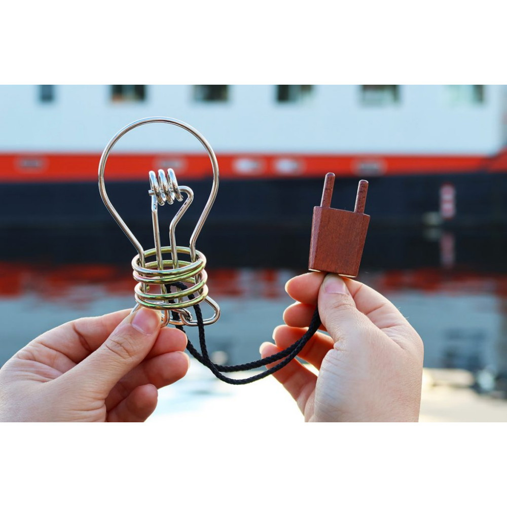 Metal Light Bulb Puzzle