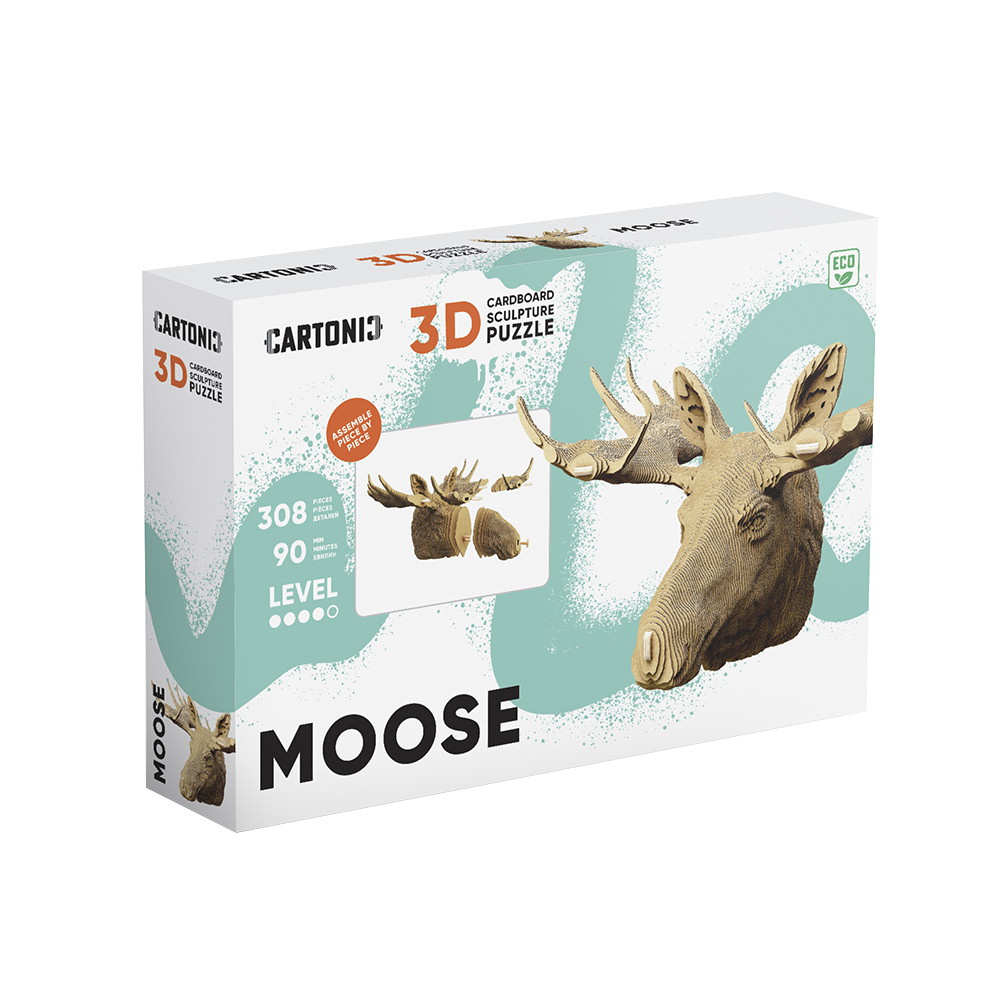 Cartonic 3D Pussel - Älg 308 Bitar