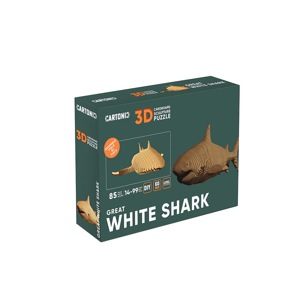Cartonic 3D Pussel - Haj 85 Bitar