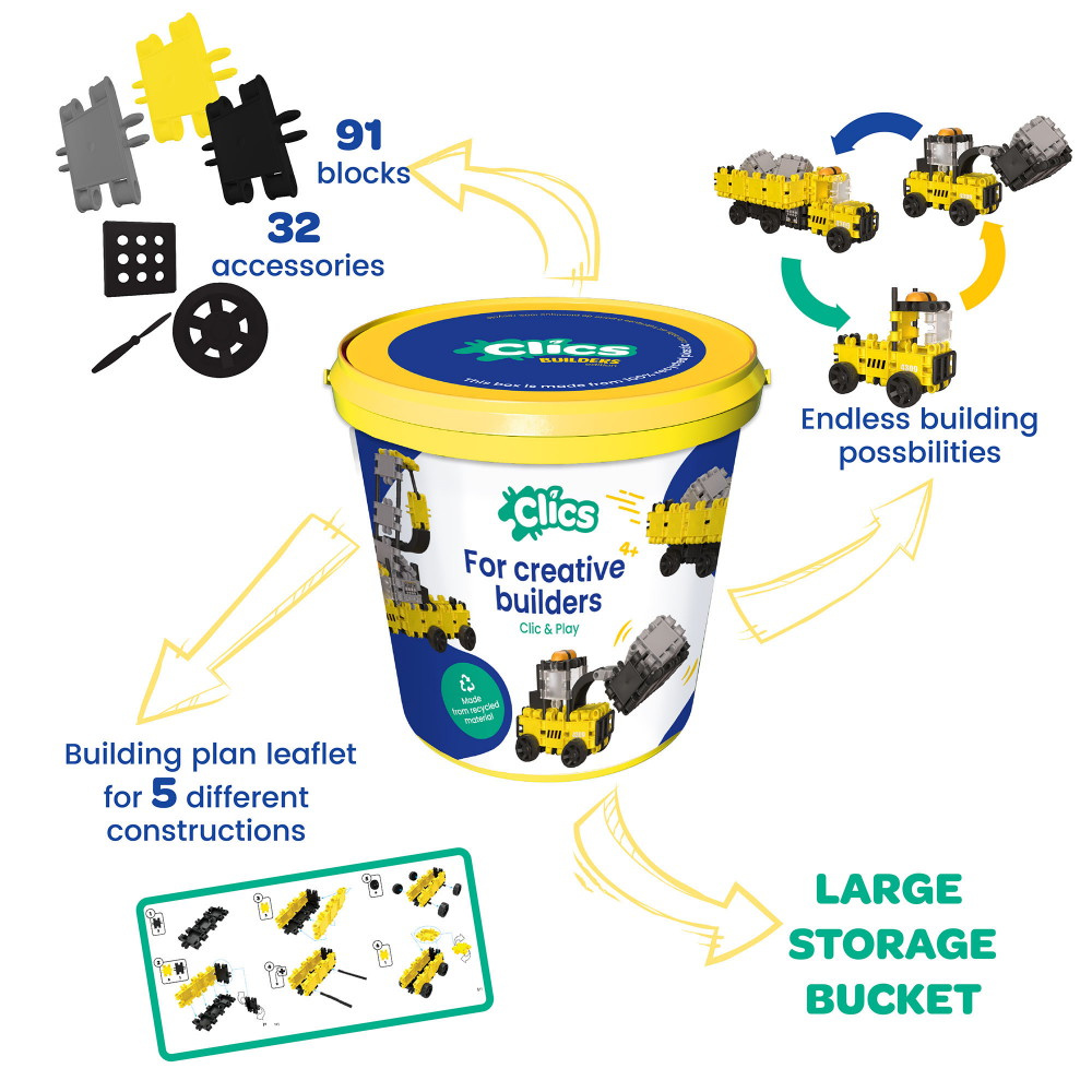 Clics Bucket 5 i 1 - Byggare
