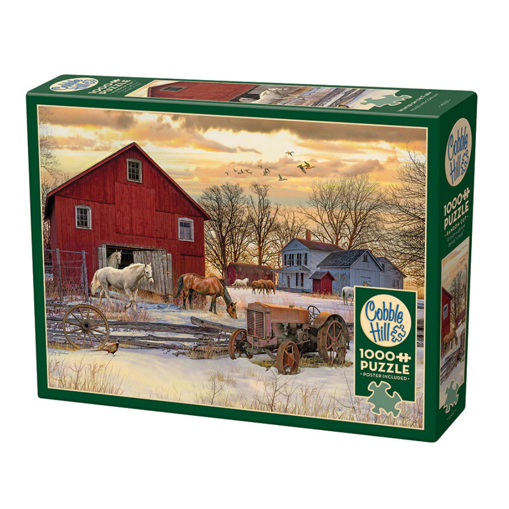 Cobble Hill Pussel - Winter on the Farm 1000 Bitar