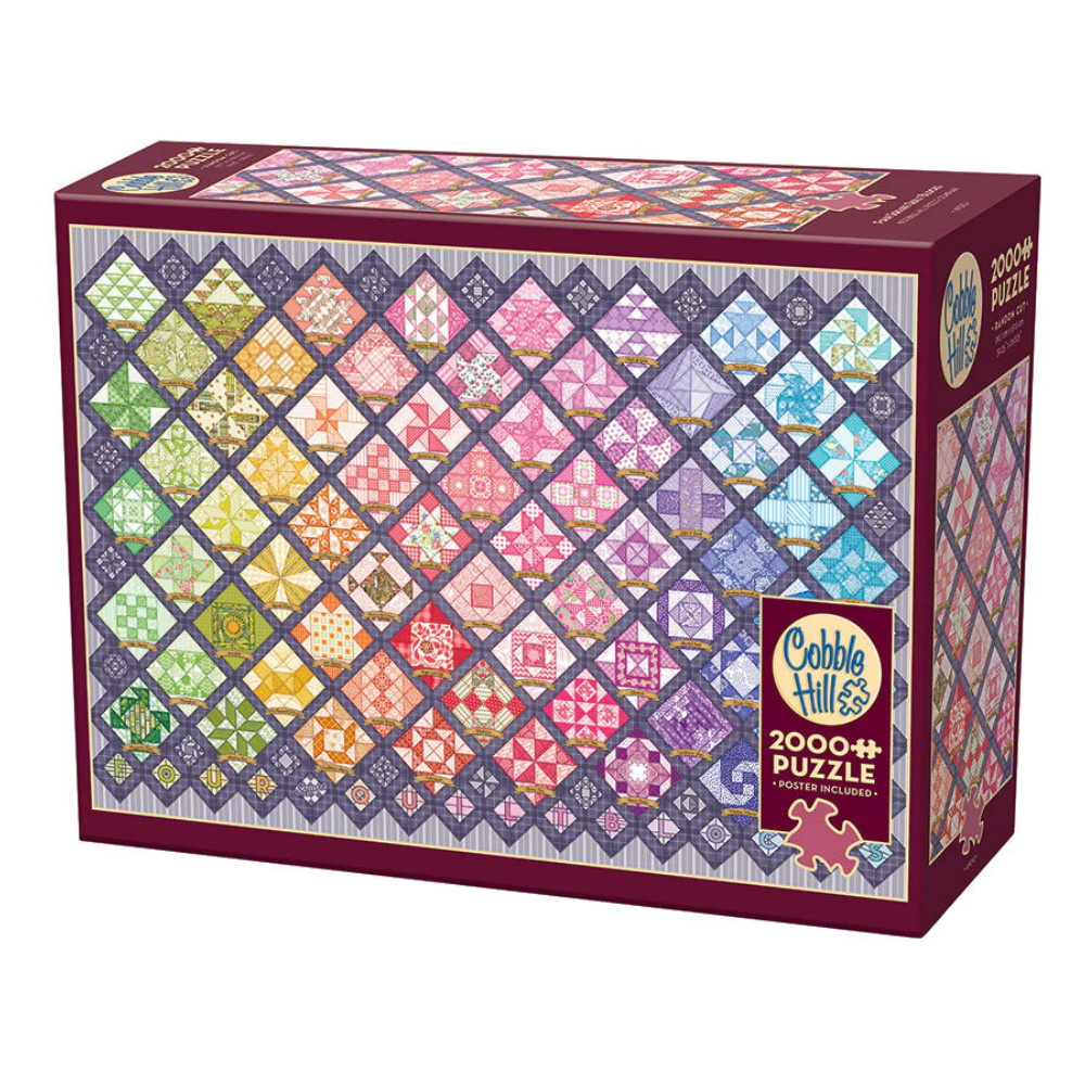 Cobble Hill Pussel - Four Square Quilt Blocks 2000 Bitar