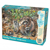 Cobble Hill Pussel - Raccoon Family 350 Bitar