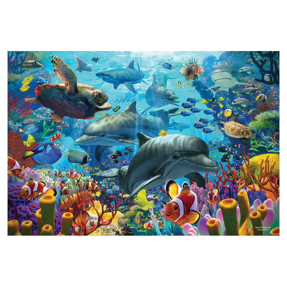 Cobble Hill Pussel - Coral Sea 2000 Bitar