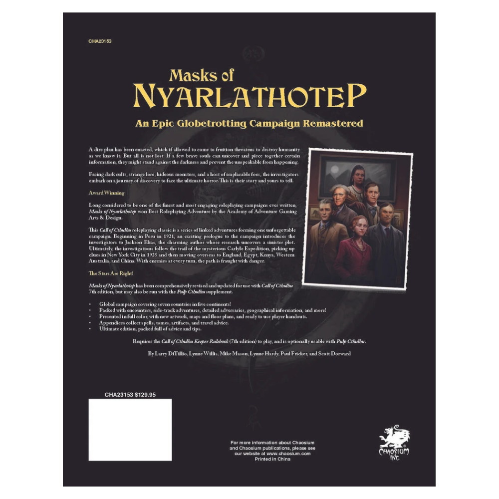Call of Cthulhu RPG: Masks of Nyarlathotep - Slipcase Set