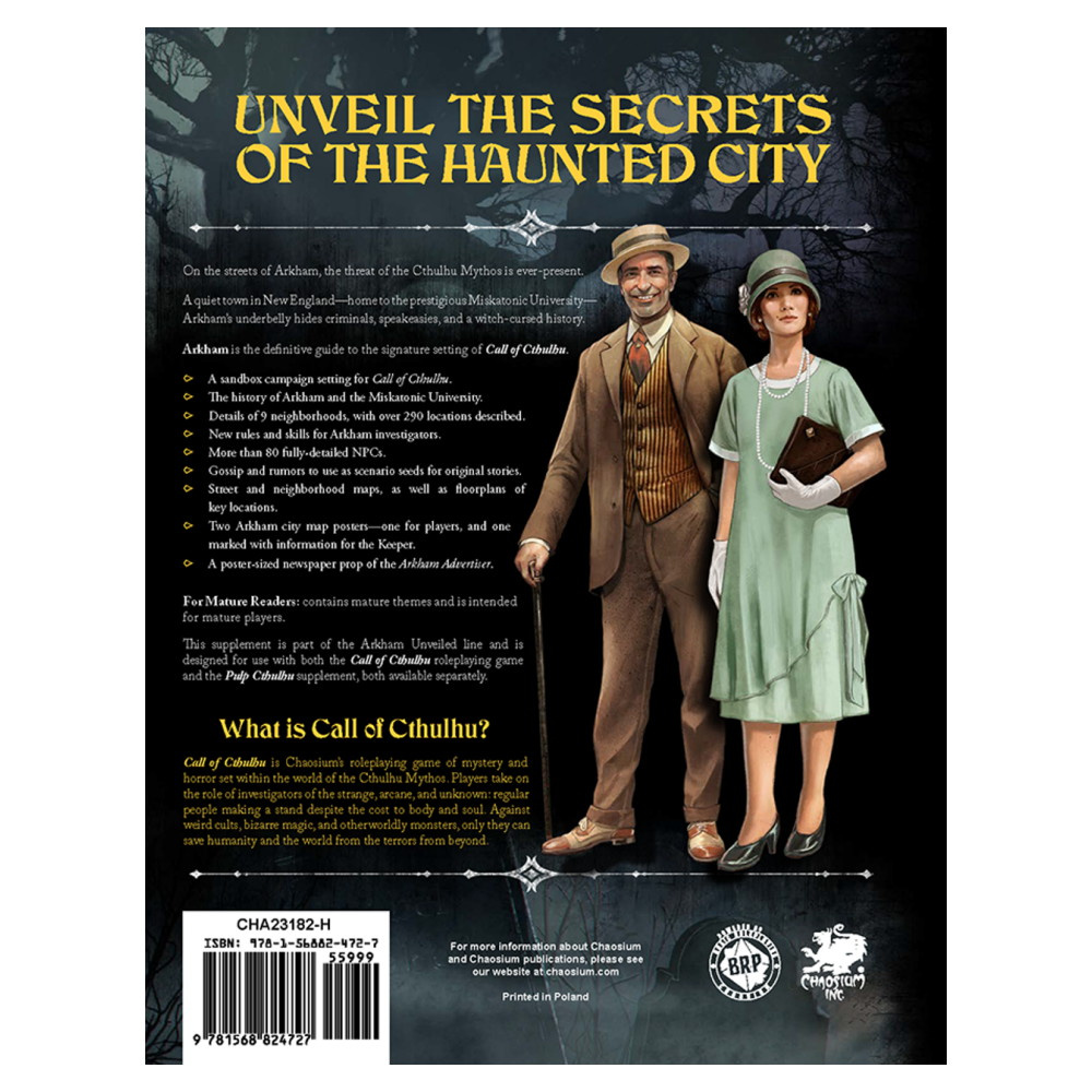 Call Of Cthulhu RPG: Arkham