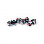 Dice Set 7 Brush Dark Side/Blue Dice Set 7 Brush Dark Side/Blue