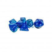 Dice Set 7 Gemini Blue-Blue/Light Blue Dice Set 7 Gemini Blue-Blue/Light Blue