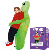Uppblåsbar Alien maskeraddräkt för barn Uppblåsbar Alien maskeraddräkt för barn