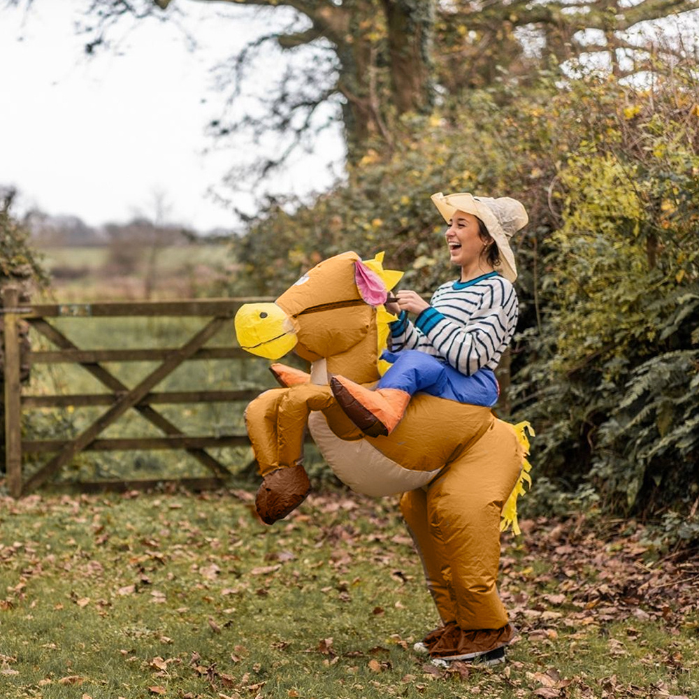 Uppblåsbar Maskeraddräkt Cowboy
