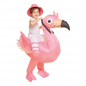 Uppblåsbar Söt Flamingo Maskeraddräkt för Barn