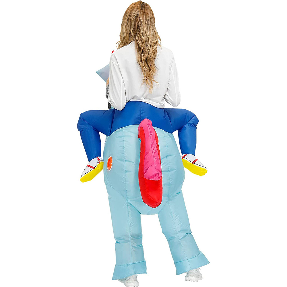 Uppblåsbar Maskeraddräkt Blå Enhörning